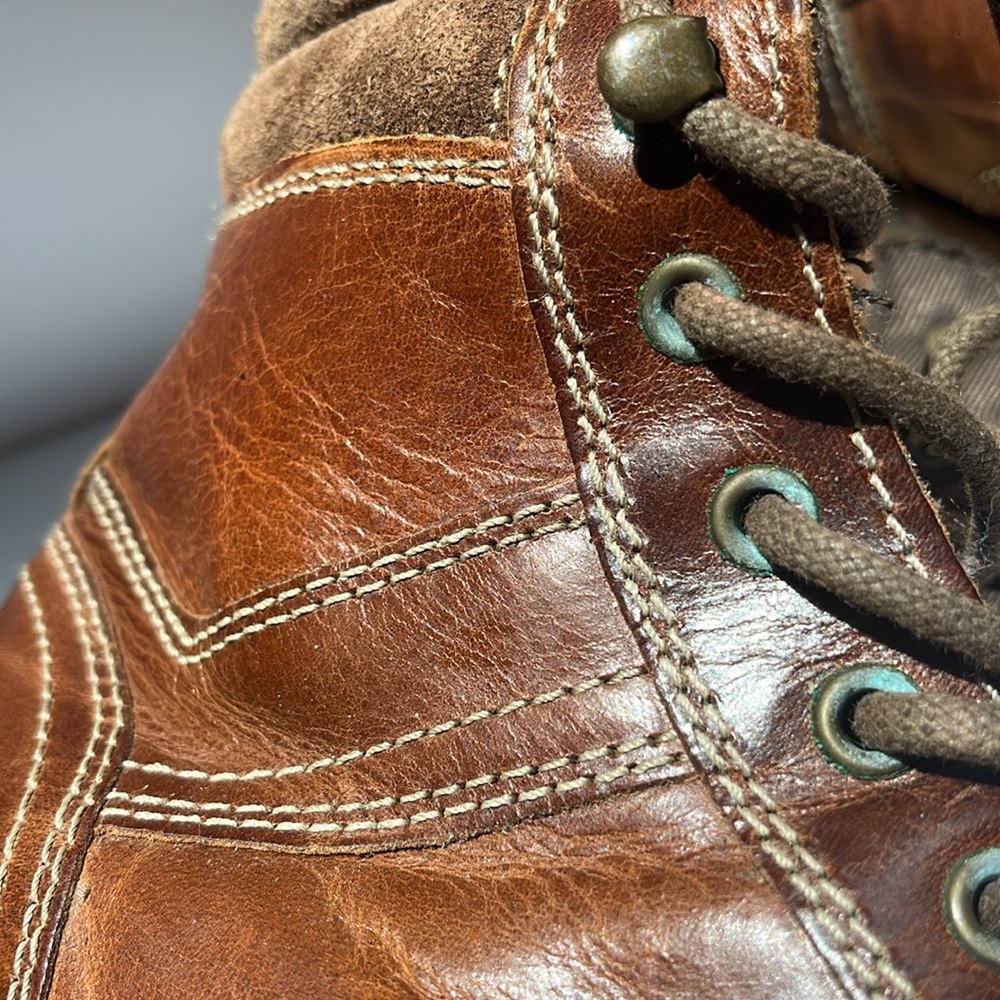 Red Tape Men's Brown Leather Boots:S-9.5 - Picture 4 of 9